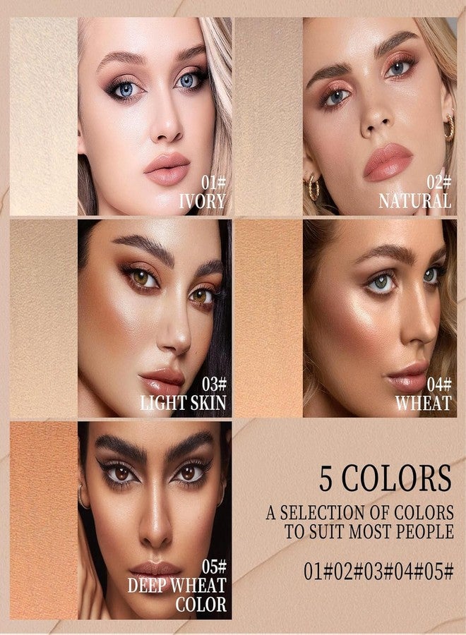 Phanund Foundation Stick, 2 in 1 Dual-Ended Long-Lasting Face Contouring Foundation, Concealer Stick with Brush, Full Coverage for Dark Circles & Blemishes, Hydrating Matte Contour Sticks for Face Makeup (03) - Image 4